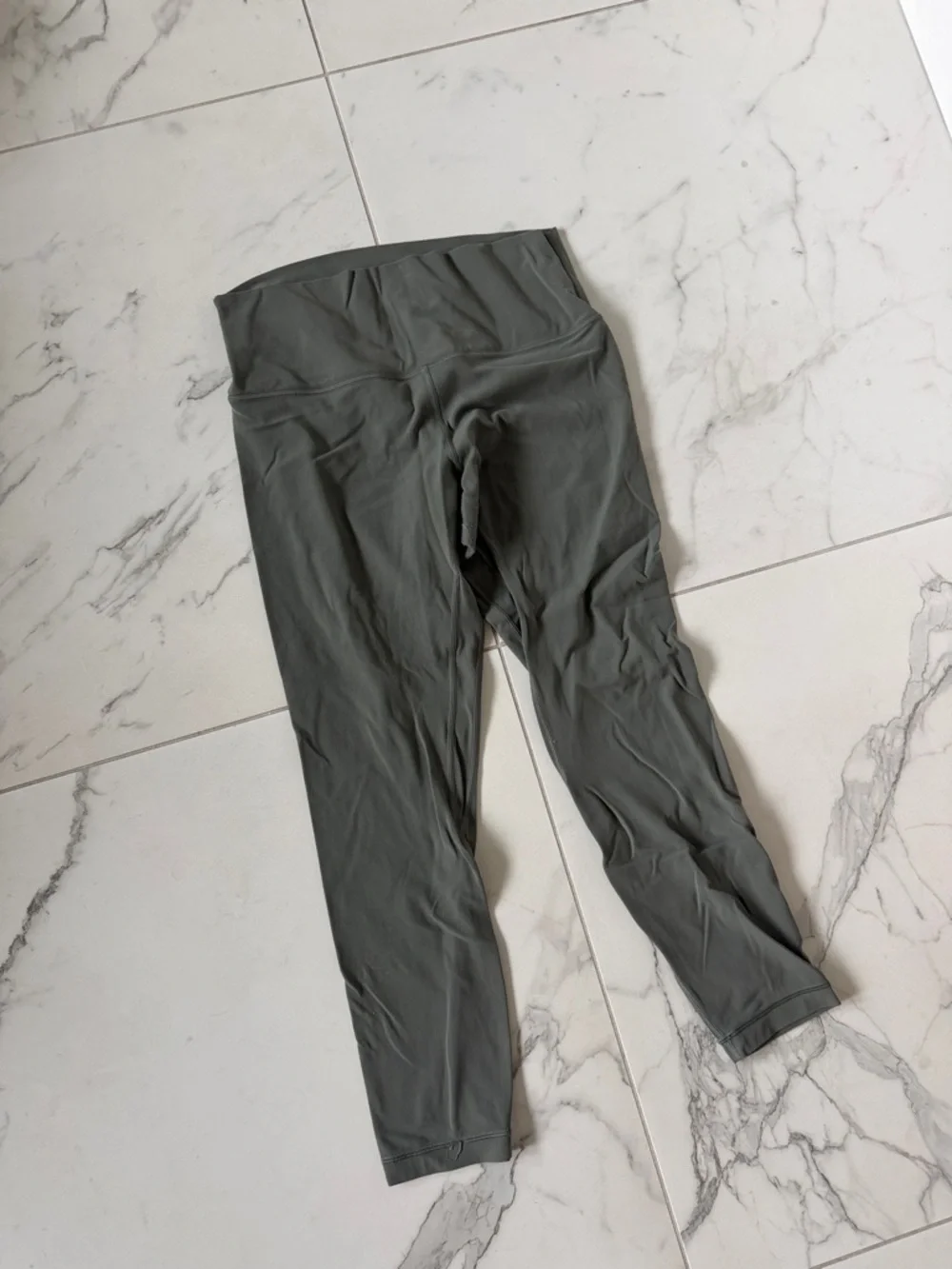 High-Waist Olive Green Workout Leggings lulu align - Picture 1 of 2